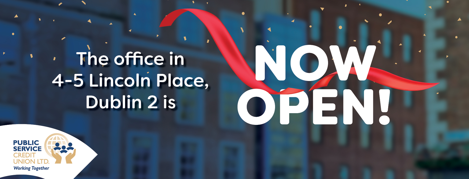 The new office is now open